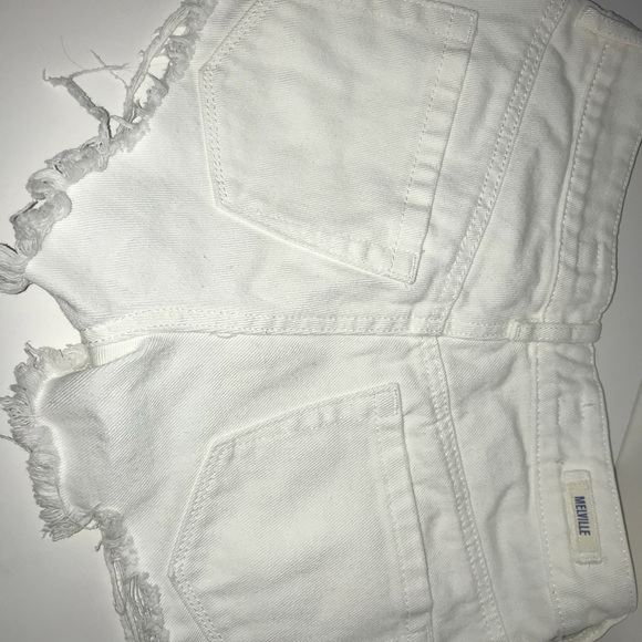 White jean shorts - Picture 3 of 3